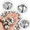 1 Inch Craft Bells Bulk DIY Bells for Home Decoration, 50 Pcs, Silver